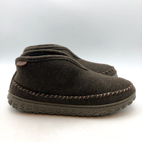 Dockers Mens Rugged Wool Slip-On Slipper Boots US 8 EU 35.5 Taupe Round Toe NIB - Picture 2 of 12